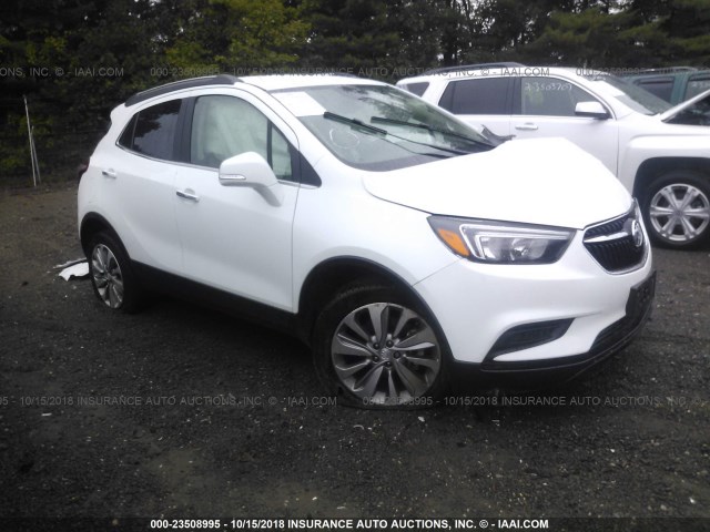 KL4CJASBXHB122387 - 2017 BUICK ENCORE PREFERRED WHITE photo 1