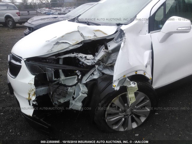 KL4CJASBXHB122387 - 2017 BUICK ENCORE PREFERRED WHITE photo 6