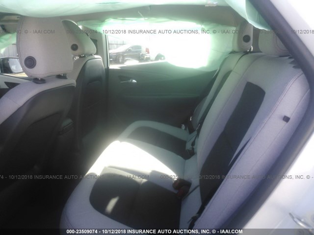 1G1FW6S06H4191347 - 2017 CHEVROLET BOLT EV LT WHITE photo 8