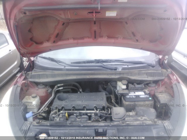 KM8JU3AC0AU062491 - 2010 HYUNDAI TUCSON GLS/LIMITED 红色 照片 10