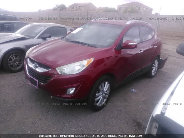 KM8JU3AC0AU062491 - 2010 HYUNDAI TUCSON GLS/LIMITED 红色 照片 2