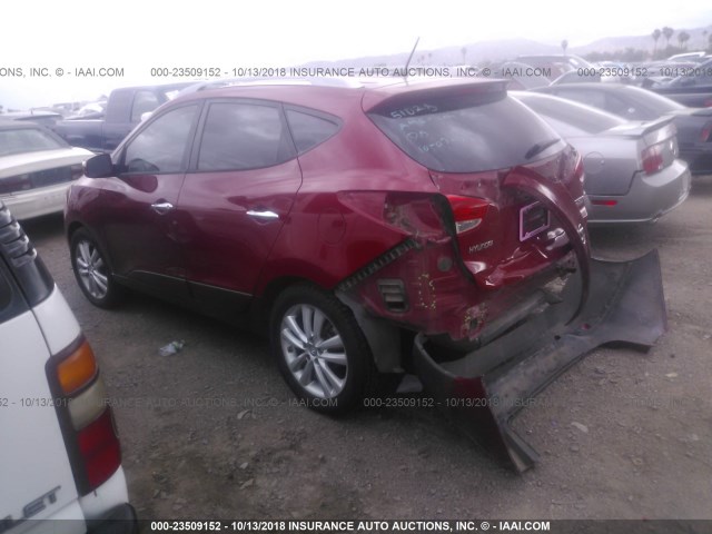 KM8JU3AC0AU062491 - 2010 HYUNDAI TUCSON GLS/LIMITED 红色 照片 3