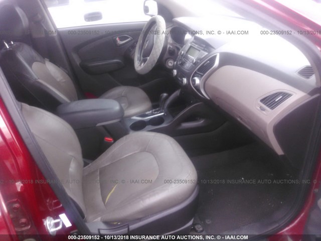 KM8JU3AC0AU062491 - 2010 HYUNDAI TUCSON GLS/LIMITED 红色 照片 5