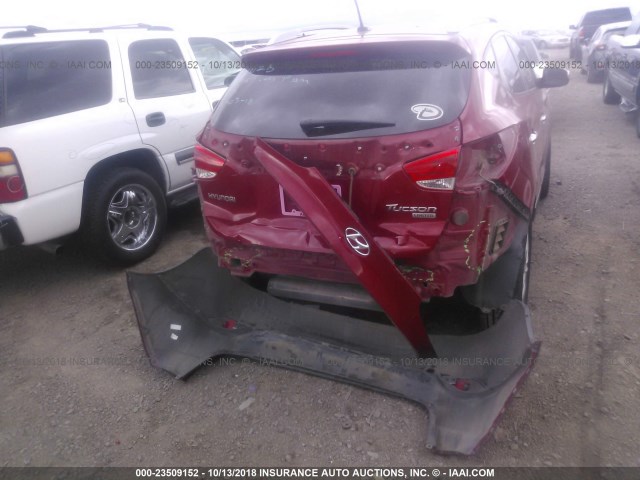 KM8JU3AC0AU062491 - 2010 HYUNDAI TUCSON GLS/LIMITED 红色 照片 6