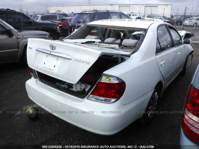 4T1BE32K86U706673 - 2006 TOYOTA CAMRY LE/XLE/SE WHITE photo 4