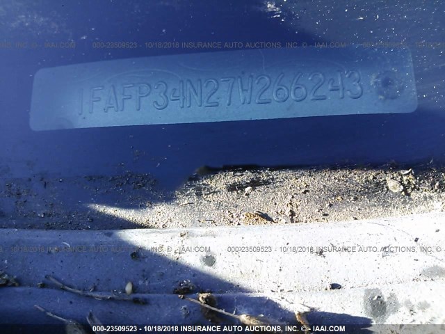 1FAFP34N27W266243 - 2007 FORD FOCUS ZX4/S/SE/SES 棕色 照片 9