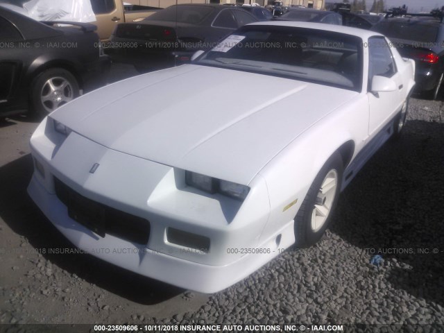 1G1FP23T1NL160538 - 1992 CHEVROLET CAMARO RS WHITE photo 2