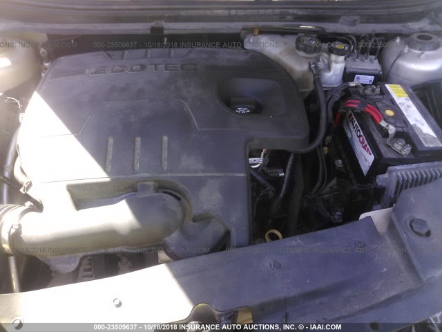 1G1ZC5E19BF262976 - 2011 CHEVROLET MALIBU 1LT GOLD photo 10