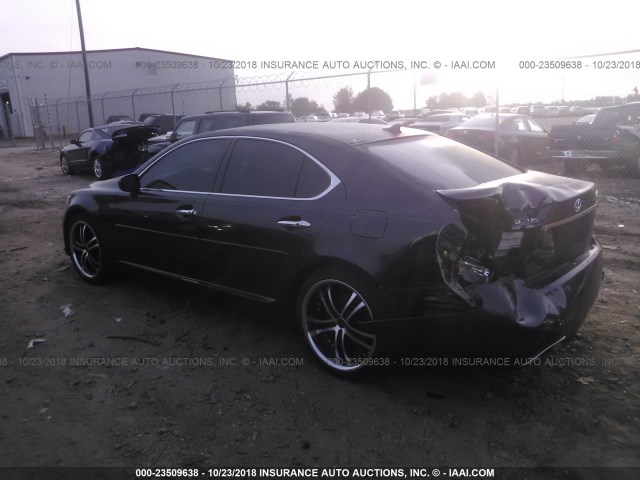 JTHBL46F185075015 - 2008 LEXUS LS 460 GRAY photo 3