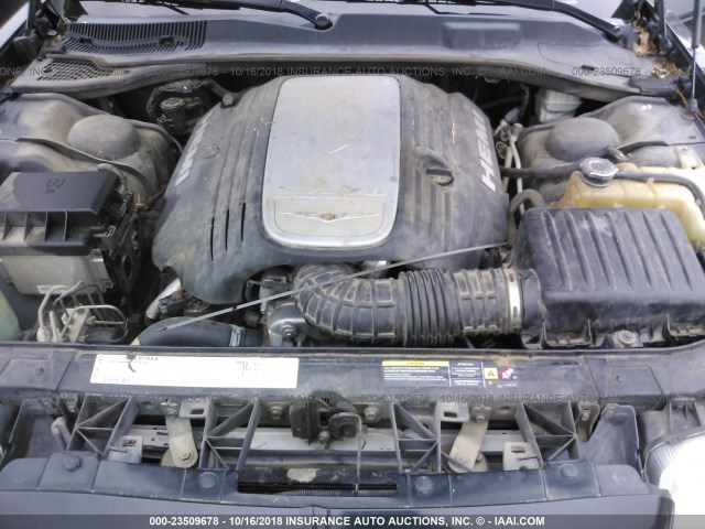 2C3KA63H76H440705 - 2006 CHRYSLER 300C შავი ფოტო 10