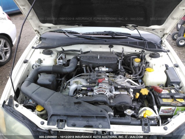 4S3BH675X37610280 - 2003 SUBARU LEGACY OUTBACK AWP 白色 照片 10