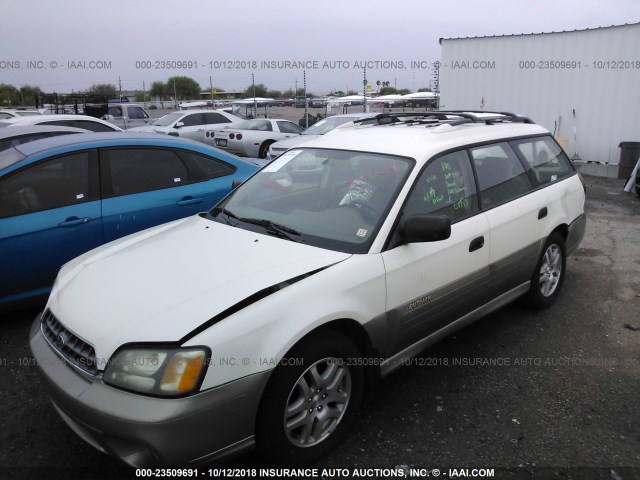 4S3BH675X37610280 - 2003 SUBARU LEGACY OUTBACK AWP 白色 照片 2