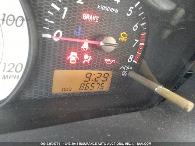 JTKKT624860162852 - 2006 TOYOTA SCION XA BLACK photo 7