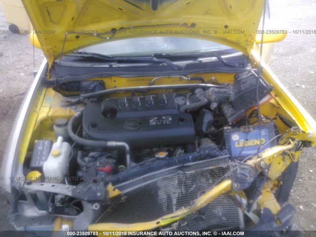 3N1AB51D43L716584 - 2003 NISSAN SENTRA SE-R SPEC V YELLOW photo 10