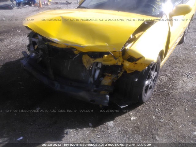 3N1AB51D43L716584 - 2003 NISSAN SENTRA SE-R SPEC V YELLOW photo 6