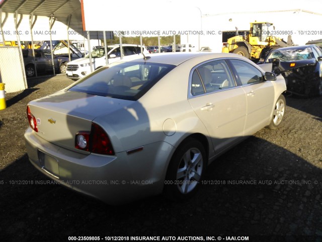 1G1ZB5EB8AF143455 - 2010 CHEVROLET MALIBU LS 棕色 照片 4