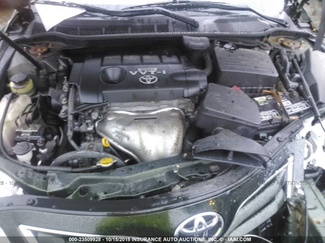 4T1BF3EK2AU517681 - 2010 TOYOTA CAMRY SE/LE/XLE მწვანე ფოტო 10