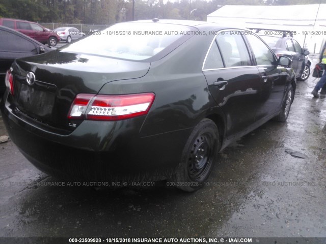 4T1BF3EK2AU517681 - 2010 TOYOTA CAMRY SE/LE/XLE მწვანე ფოტო 4