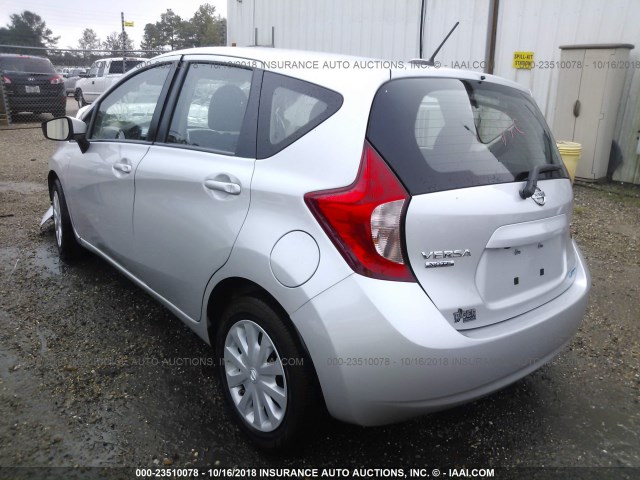 3N1CE2CP4GL383976 - 2016 NISSAN VERSA NOTE S/S PLUS/SV/SL/SR SILVER photo 3