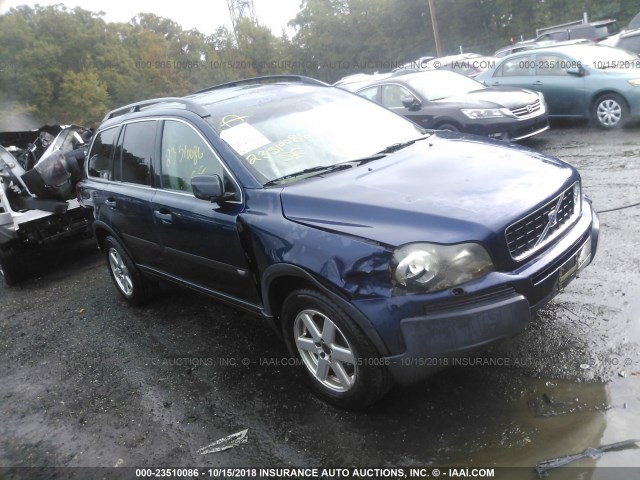YV1CM59H241105382 - 2004 VOLVO XC90 BLUE photo 1