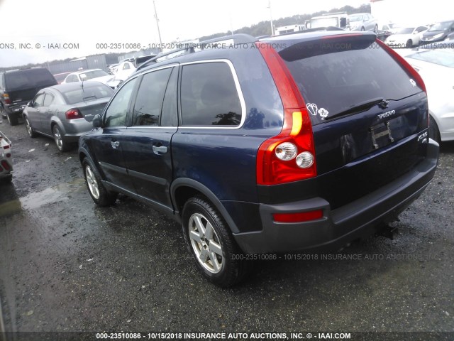 YV1CM59H241105382 - 2004 VOLVO XC90 BLUE photo 3