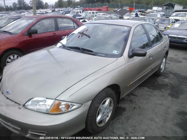 1G1JC524117310913 - 2001 CHEVROLET CAVALIER CNG TAN photo 2