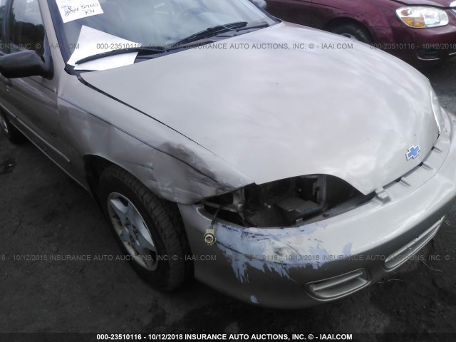 1G1JC524117310913 - 2001 CHEVROLET CAVALIER CNG TAN photo 6