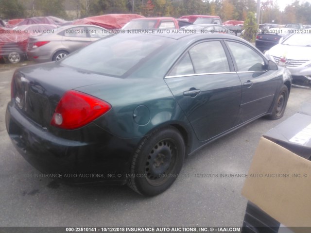 1G2ZF58B374161619 - 2007 PONTIAC G6 VALUE LEADER/BASE GREEN photo 4