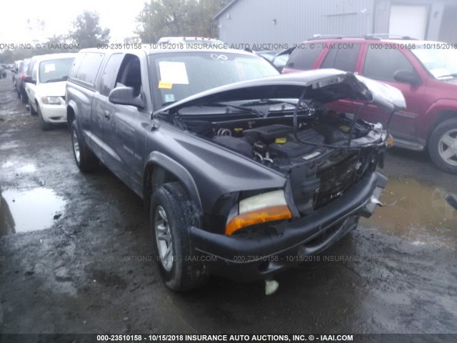 1B7GL32N32S524167 - 2002 DODGE DAKOTA SPORT/RT GRAY photo 1