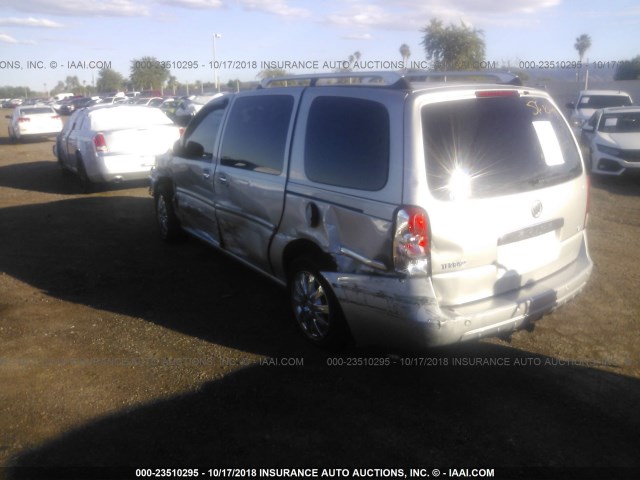 5GADV33L25D228318 - 2005 BUICK TERRAZA CXL SILVER photo 3