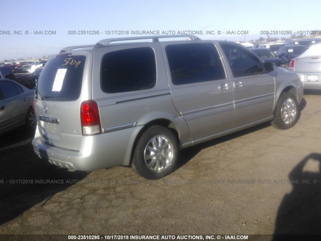 5GADV33L25D228318 - 2005 BUICK TERRAZA CXL SILVER photo 4