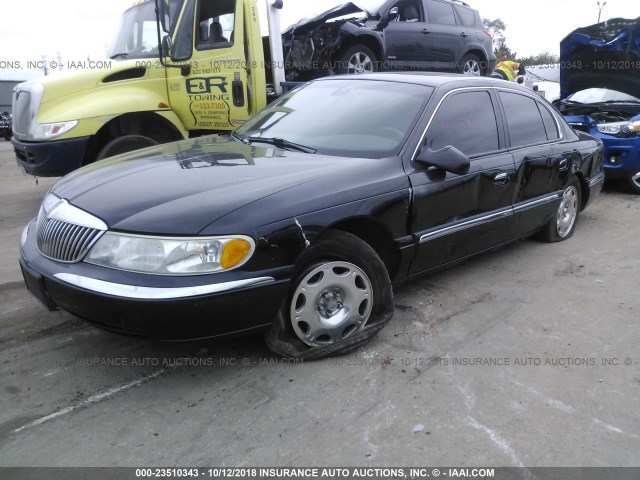 1LNHM97V92Y627437 - 2002 LINCOLN CONTINENTAL  BLACK photo 2