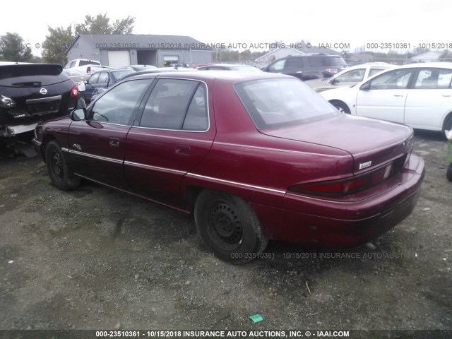 1G4NJ52T1TC402017 - 1996 BUICK SKYLARK GRAN SPORT/CUSTOM/LIMITED MAROON photo 3