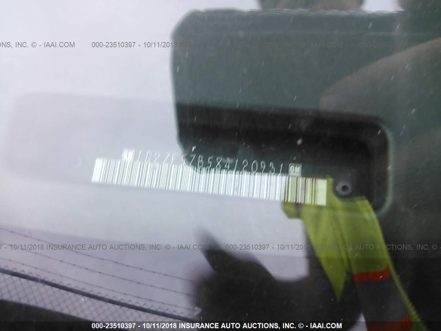 1G2ZF57B584120931 - 2008 PONTIAC G6 VALUE LEADER/BASE GRAY photo 9