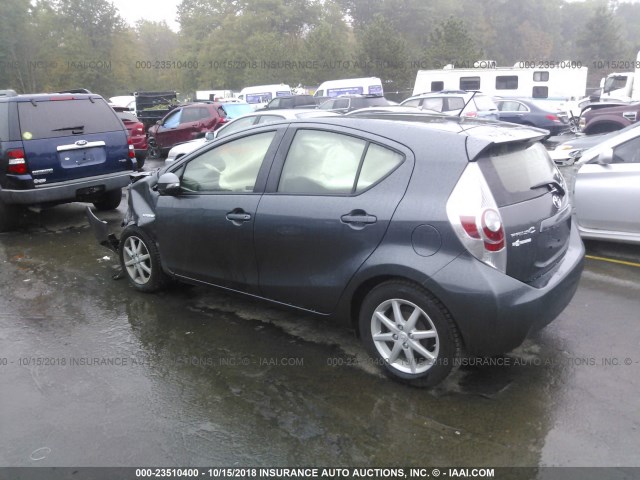 JTDKDTB33D1539766 - 2013 TOYOTA PRIUS C BLUE photo 3