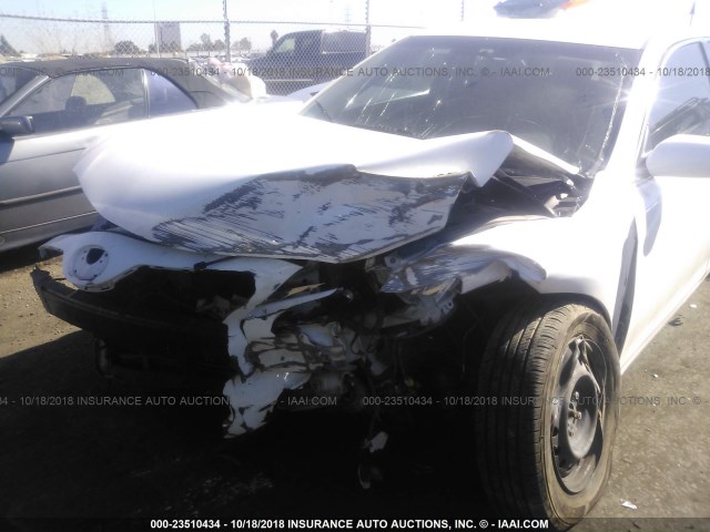 4T1BE46K98U750779 - 2008 TOYOTA CAMRY CE/LE/XLE/SE WHITE photo 6