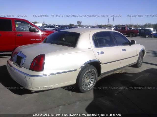 1LNHM83W5YY929275 - 2000 LINCOLN TOWN CAR CARTIER CREAM photo 4