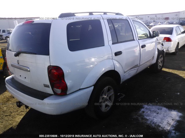 1D4HB58D75F615153 - 2005 DODGE DURANGO LIMITED WHITE photo 4