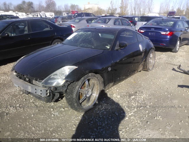 JN1AZ34D34M102046 - 2004 NISSAN 350Z COUPE BLACK photo 2