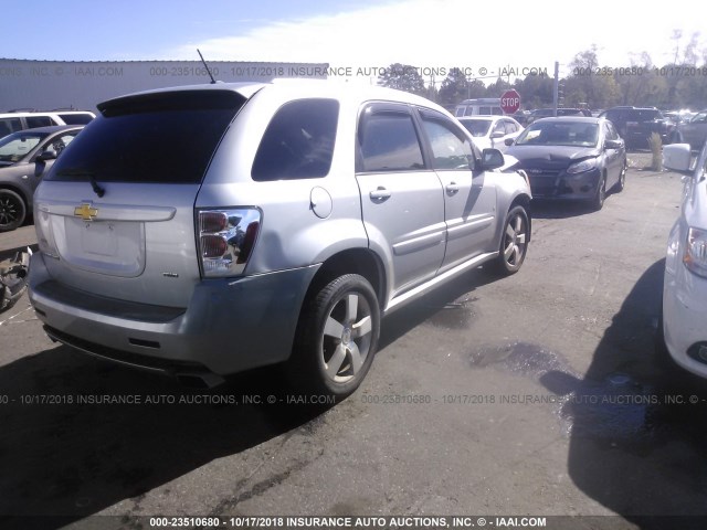 2CNDL037896232847 - 2009 CHEVROLET EQUINOX SPORT SILVER photo 4