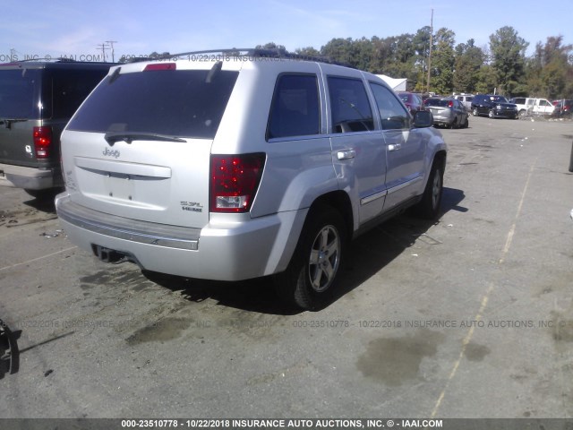 1J8HR58236C295252 - 2006 JEEP GRAND CHEROKEE LIMITED SILVER photo 4