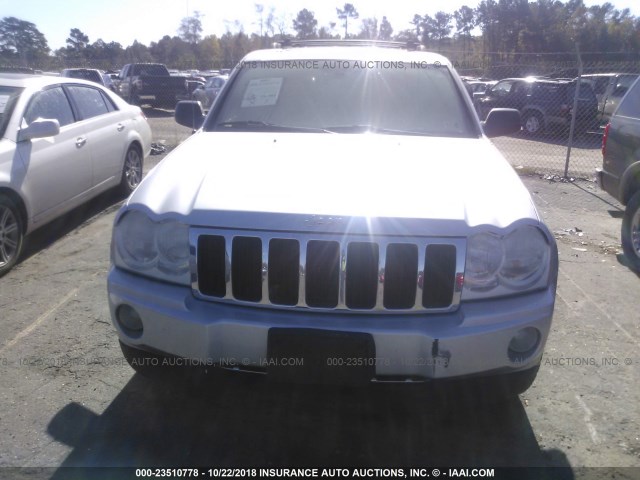 1J8HR58236C295252 - 2006 JEEP GRAND CHEROKEE LIMITED SILVER photo 6