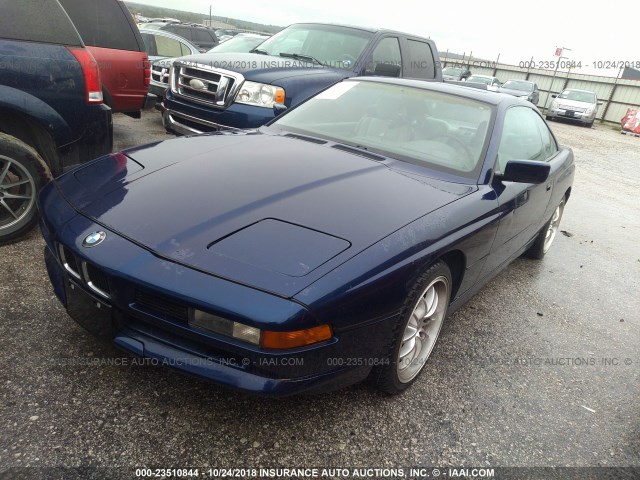 WBAEG2316MCB73849 - 1991 BMW 850 I AUTOMATIC BLUE photo 2