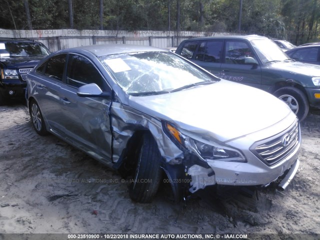 5NPE34AF9FH243616 - 2015 HYUNDAI SONATA SPORT/LIMITED GRAY photo 1