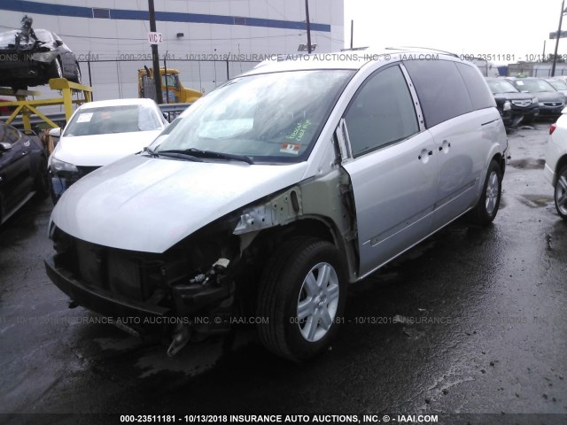 5N1BV28U87N139296 - 2007 NISSAN QUEST S/SE/SL SILVER photo 2