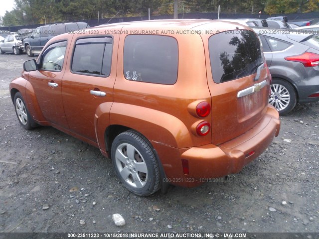 3GNDA13D77S554939 - 2007 CHEVROLET HHR LS Naranja foto 3