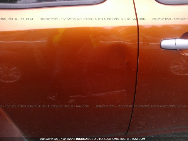 3GNDA13D77S554939 - 2007 CHEVROLET HHR LS Naranja foto 6