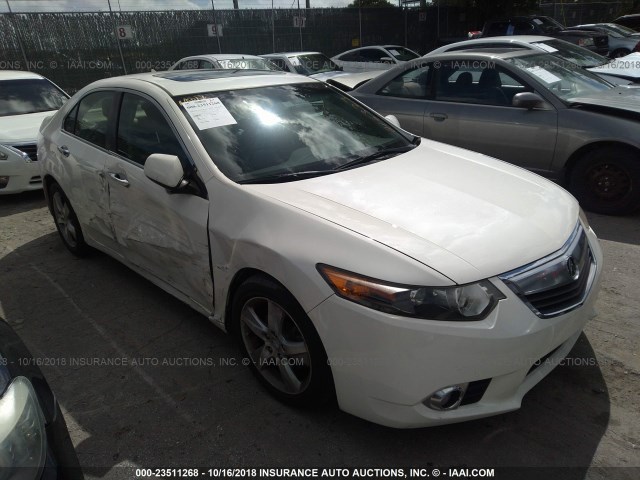 JH4CU2F62BC016323 - 2011 ACURA TSX WHITE photo 1