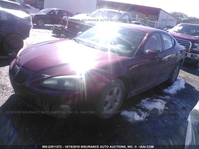 2G2WP522751343793 - 2005 PONTIAC GRAND PRIX წითელი ფოტო 2