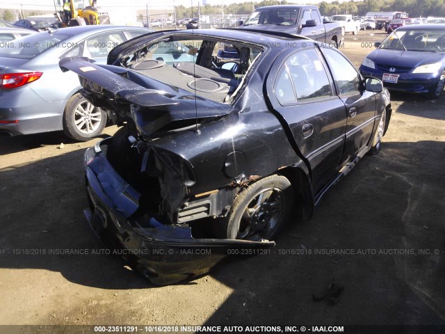 1G2NW52E43M583412 - 2003 PONTIAC GRAND AM GT BLACK photo 4